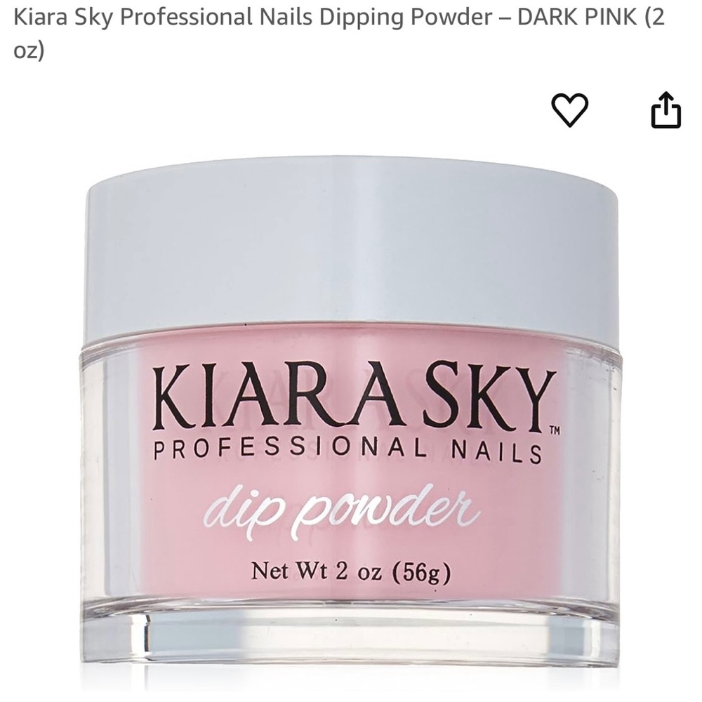 Kiara Sky Dipping Powder Dark Pink